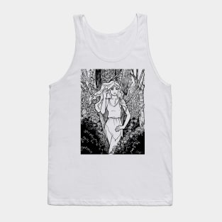 Dryad in an overgrown forest Tank Top